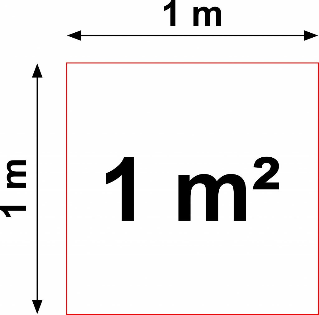 calculo metro quadrado exemplo